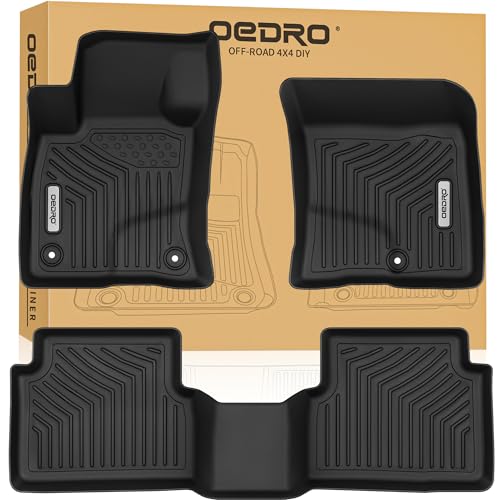 OEDRO Floor Mats Fits for Ford Bronco Sport 2025 2024 2023 2022 2021 (Not for Bronco), Carpeted Floor All Weather Custom Fit TPE Car Liners TPE Bronco Sport Car Accessories - style: 2021-2025 Ford Bronco Sport