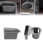 2PCS Cup Holder Storage Box for Toyota Sienna 2021-2026 Gear Shift Insert Organizer Tray Pockets Cup Groove Storage Multifunction Box(Gray) - size: Cup Holder Storage Box