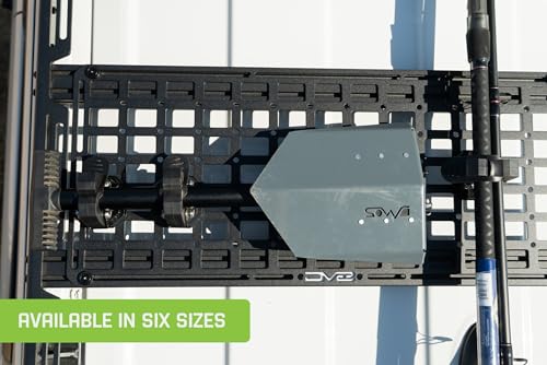 DV8 Offroad Universal Molle Panels | Can Be Mounted Almost Anywhere Including Vehicles, Garages, etc. | Available in 6 Sizes | Universal Mounting for Tools, Recovery Gear, & More (11" x 3") - size: 11" x 3"