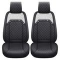 Front Seat Covers for Women Waterproof Leather with Bling Diamond Universal Fit Toyota Sienna Rav4 Honda Hyundai Elantra Ford Escape Edge Jeep Acura Passat (2PCS Front, Black) - color: 2 PCS Front/Black-Sparkly