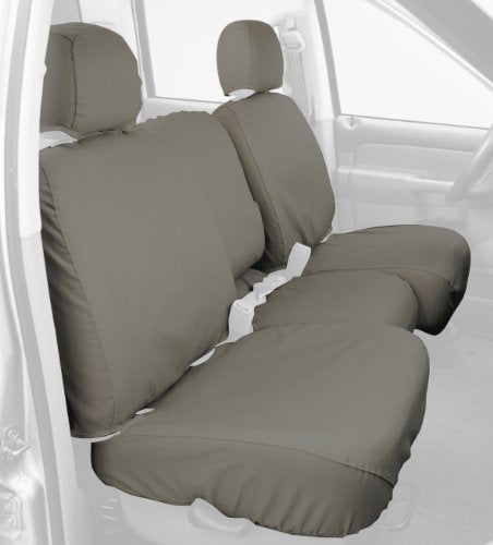 Covercraft Custom-Fit Rear- Third Seat Bench SeatSaver Seat Covers - Polycotton Fabric, Misty Grey - color: Misty Grey