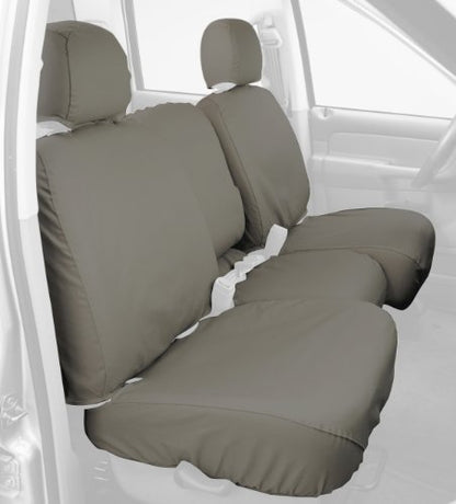 Covercraft Custom-Fit Rear- Third Seat Bench SeatSaver Seat Covers - Polycotton Fabric, Misty Grey - color: Misty Grey