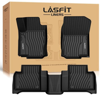 LASFIT Floor Mats for Mercedes Benz GLE 2016-2019 & ML Class 2012-2015 350/400 /63 AMG S, All Weather TPE Floor Liners Custom Fit GLE & ML Car Mats, 1st & 2nd Row, Black - size: 1) For Benz GLE | 2016-2019 | 1st & 2nd Row