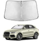 EcoNour Windshield Sunshade Compatible for Audi Q3 2013-2016 2017 2018, Sun Visor for Front Windshield & Window Sun Shade Cover, UV Heat Blocker & Protector, Car Accessories - size: For Audi Q3 (2013-2018)
