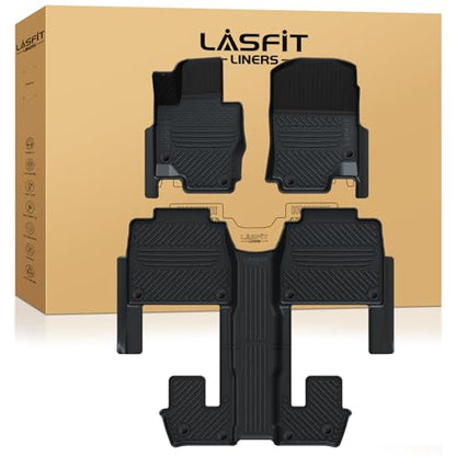 LASFIT Floor Mats Fit for Mercedes Benz GLS 450/580/63 AMG 2020-2026 (Only Fit 6 Seats with Center Console), All Weather TPE Floor Liners for Mercedes GLS 2020-2026, 1st & 2nd & 3rd Row Set - size: 2020-2026|For Mercedes Benz GLS|Floor Mats