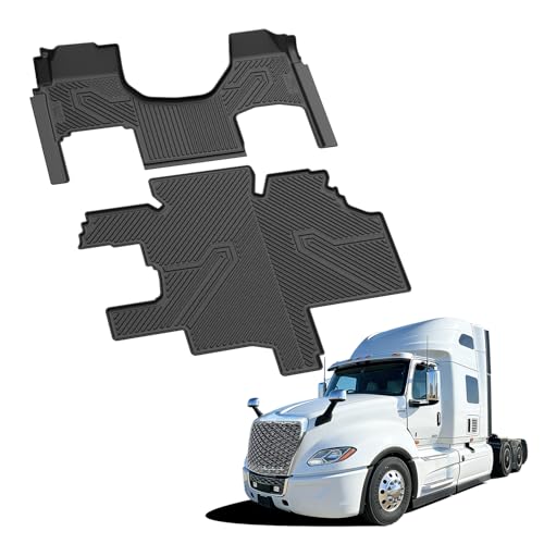 LASFIT Floor Mats for International LT 2026-2017, All-Weather Protection TPE Floor Liners for International LT Accsessories, Only Fit Sleeper Cab Not Fit Day Cab - size: 2017-2026|For International LT |Floor Mats