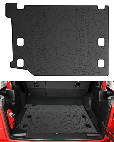 JOYTUTUS Cargo Mat fits Wrangler JL 4XE, All-Weather Protection Trunk Mat Cargo Liners Heavy Duty Waterproof Odorless Durable fits 2021 2022 2023 2024 2025 2026 Wrangler JL 4XE (Not Fits 4X4) - Black - size: Wrangler JL 4XE