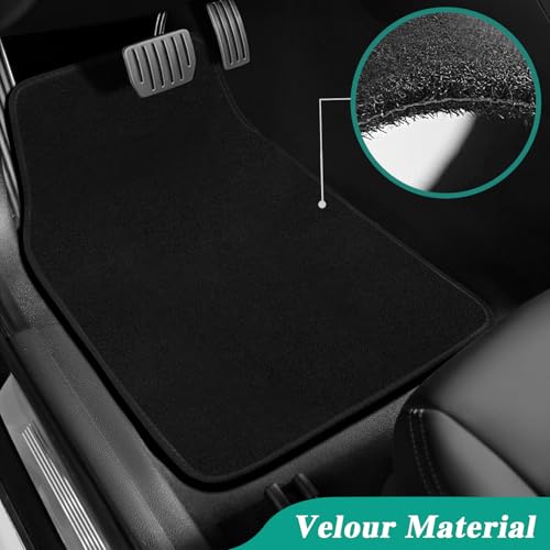 GXARTS Car Floor Mats Carpet Full Set All-Weather Protect Compatible with Chevrolet Malibu 2011 2012 2013 2014 2015 2016 | WaterproofBlack Car Mats with Anti-Slip Backing