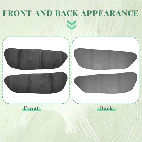 2PCS Front Door Panel Cover Compatible with Ford Escape 2001-2007 Left and Right Vinyl Leather Insert Cards Protector Trim Black (Only Leather Part)