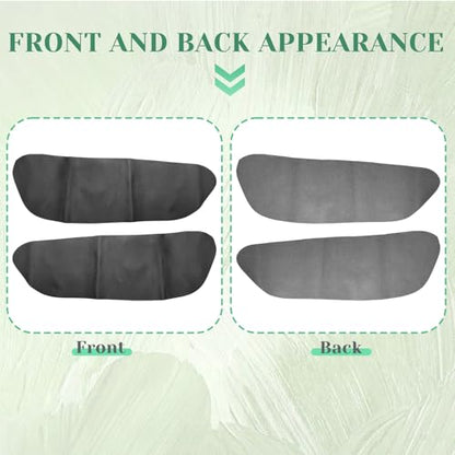 2PCS Front Door Panel Cover Compatible with Ford Escape 2001-2007 Left and Right Vinyl Leather Insert Cards Protector Trim Black (Only Leather Part)
