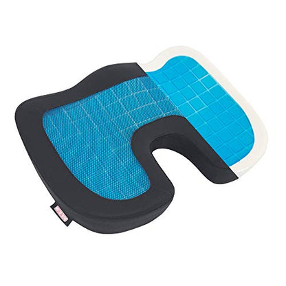 Motor Trend Cooling Car Seat Cushion with Memory Foam, Made with Orthopedic Gel for Maximum Coccyx Comfort & Back Pain Relief, Ideal Office Chair Cushion