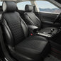 Black Seal 2-Pack Front Car Seat Covers, Faux Leather Seat Bottom Covers with Partial Backrest Protection, Side Wrap Design, Universal Fit for Most Cars, SUVs, Trucks, Vans (Black) - color: 2-Pack-Black