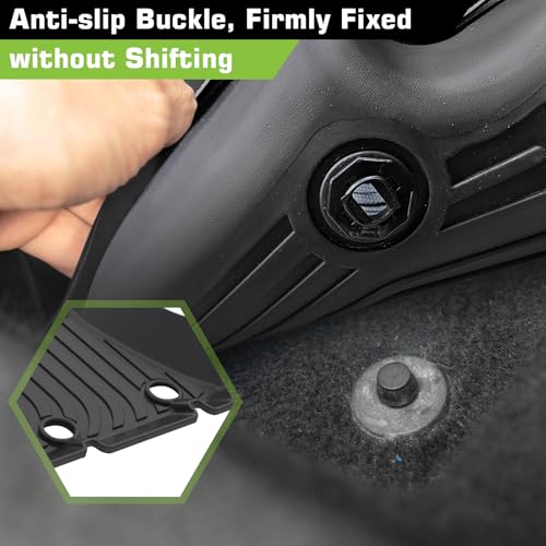 Floor Mats for 2012-2015 Honda Civic & Civic Si Only Sedan (Not for Coupe), TPE Waterproof Non-Slip All-Weather Protection Custom Fit (Floor Mats & Cargo Liner)