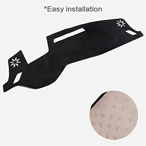 smabee Car Dash Cover Mat for Mitsubishi Outlander PHEV 2026 2025 2024 2023 (with HUD) Dashboard Cover Flannel Material Sun Shade Pad Car Sunscreen Pad Sun Protection Pad 2025 Outlander Accessories