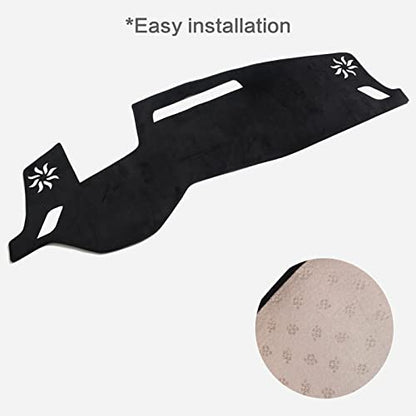 smabee Car Dash Cover Mat for Mitsubishi Outlander PHEV 2026 2025 2024 2023 (with HUD) Dashboard Cover Flannel Material Sun Shade Pad Car Sunscreen Pad Sun Protection Pad 2025 Outlander Accessories