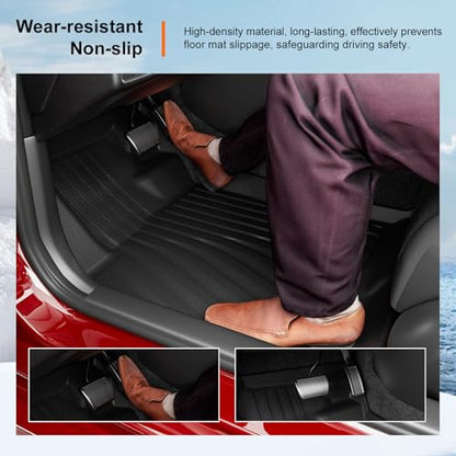 powoq Floor Mats Compatible with 2022-2026 Honda Civic Hatchback Cargo Mat Cargo Liner Floor Liner TPE Replacement for 2022-2026 Honda Civic Accessories (Trunk Mat+Backrest Mats+Floor mats) - size: Compatible with Civic Hatchback | 22-26