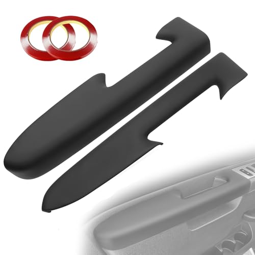 ZZEQYG Front Driver & Passenger Side Armrest Cover for Chevrolet Chevy Silverado Suburban Tahoe Avalanche GMC Sierra Yukon 2010-2014 Accessories Door Panel with Release Handle Above Armrest - color: For Silverado/Sierra 2010-2014 (2PCS)