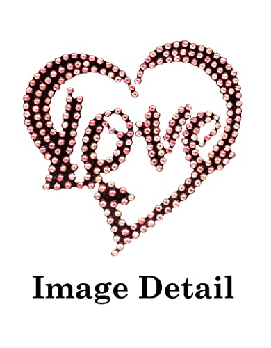 Universal Fit Car SUV Truck Front Rear 4-Piece Full Set Crystal Bling Rhinestone Studded Pink Carpet Floor Mats - Pack of 4 (Red Love-Pink) - color: Red Love-Pink