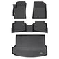 HAFIDI® Floor Mats & Cargo Liner Set Fit for 2020 2021 2022 2023 Kia Seltos (with Subwoofer) Car Mats for Seltos All Weather Floor Liners Protection TPE Anti-Slip Automotive Accessories - Black - style: 6) For Seltos 2020-2023 Full Set