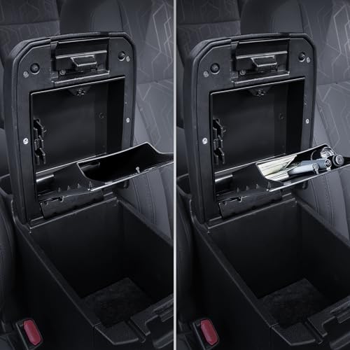 Carlimeki Center Console Organizer (3-piece set) for Tacoma 2016-2023 - for Tacoma Accessories - size: For Tacoma (2016-2023)