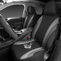 CAR PASS EVA Waterproof Car Seat Covers Front Seats,Gray Two Front Seat Covers,Airbag Compatible,Automotive Seat Covers Universal Fit Sedans,Cars,Vans,SUVs,Trucks (Black and Gray) - color: Black and Gray Waterproof, size: Two Front Seat