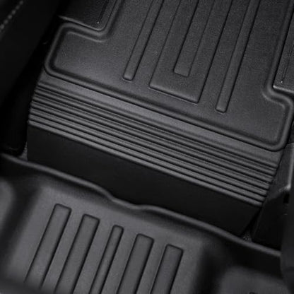 Floor Mats for 2020-2025 Kia Telluride 7/8 Passenger (NOT fit 2027), All Weather TPE Durable Cargo Liner with Backrest Mat Interior Protection for 2025 Kia Telluride AWD - style: Floor Mats Set