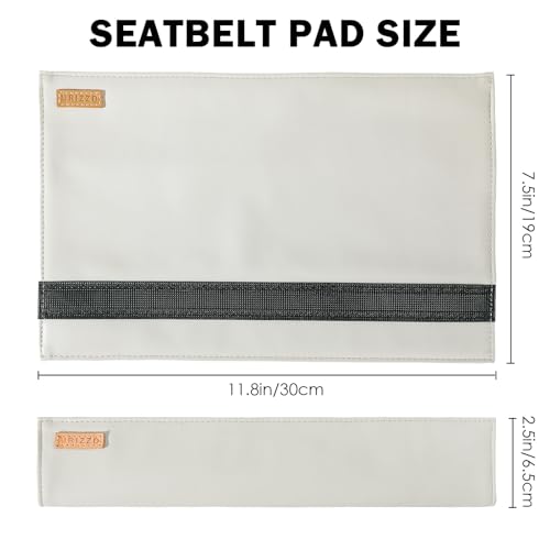 2-Pack Seat Belt Covers, Universal Car Seat Belt Pads Protector for Comfortable Driving, Relief Neck & Shoulder Pain, Fits All Cars & Backpack Straps (05-White) - color: 05-White
