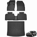 KARPAL Floor Mats for 2015-2024 2025 2026 Ford Edge, Custom Fit TPE All Weather Ford Edge Accessories 1st & 2nd Row Floor Liner & Trunk Mat - style: 2015-2026 | For Ford Edge | 1st & 2nd Row & Cargo