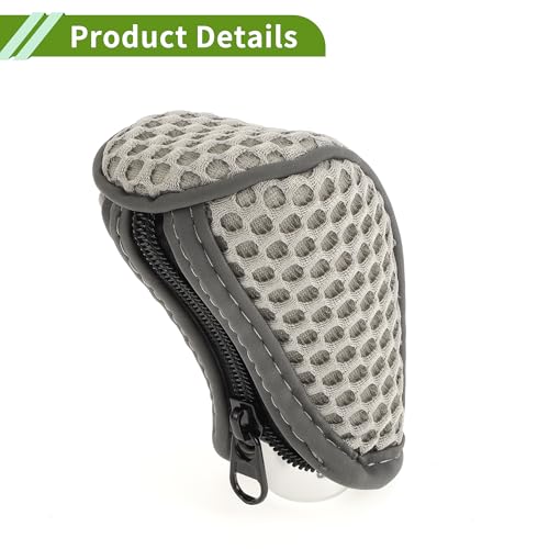Universal Gear Shift Knob Cover Stick Shifting Handle Protector Manual Fabric 1 Pc Anti-Slip Grey - color: Gray