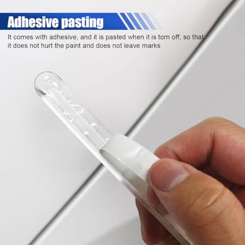 4PCS Car Side Door Edge Guards – Silicone Anti-Scratch&Anti-Collision Car Door Protector Trim Strips with Self-Adhesive – Universal Auto Body Bumper Protector for Cars SUVs Trucks Sedans (Transparent)