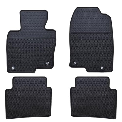 Ucaskin Car Floor Mats Custom Fit for Mazda CX 5 CX-5 SUV 2025 2024 2023 2022 2021 2020 2019 2018 2017 Odorless Washable Rubber Foot Heavy Duty Anti-Slip All Weather Car Floor Liner-Black
