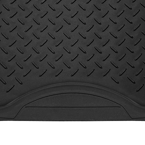 Heavy Duty Cargo Liner Floor Mat-All Weather Trunk Protection, Trimmable to Fit & Durable HD Rubber Protection for Car SUV Sedan Auto