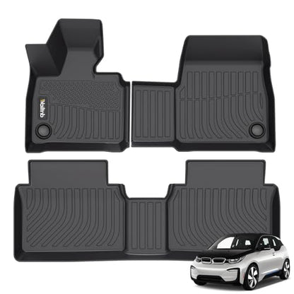 Wailtnb-Mats for BMW i3 2014-2021 Floor Mat All Weather Floor Liner Car Mat for BMW i3 Custom Fit Automotive Full Set Accessories