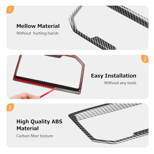 INTGET Rear Cup Holder Panel Cover for 2024 2025 2026 Toyota Tacoma Accessories/2025 2026 4Runner ABS Plastic Interior for Tacoma SR/SR5/TRD PreRunner/Sport/Off-Road (Carbon Fiber, Rear Cup Holder) - size: Rear Cup Holder Panel Cover
