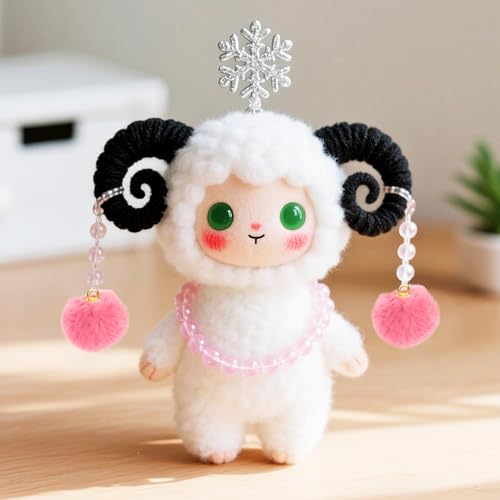 Tupalizy 50PCS Fluffy Pom Poms Charms Soft Fuzzy Faux Fur Puff Ball Pendant for Keychains Bracelets Earrings Jewelry Making Tassels Bags DIY Crafts Party Favors Gifts Accessories - color: Bright Pink