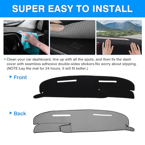Autorder Dashboard Cover Mat for Olds Oldsmobile Cutlass Calais Accessories Dash Cover Upgrade Flannel Dash Mat Sunshade Glare UV Rays Protector - size: For Olds Oldsmobile Cutlass Calais