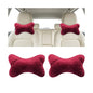 2PCS Car Headrest Pillow, Comfortable Ergonomic Design Vehicle Seat Neck Pillow for Driving Fatigue Relief, Soft Breathable Automotive Interior Head Rest Cushion Pad, Universal Fit (Wine Red) - color: Wine Red