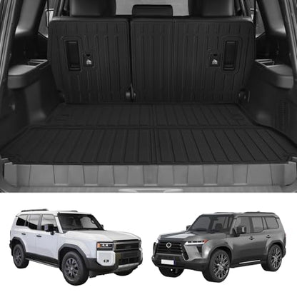 Custom for 2024 2025 2026 Toyota Land Cruiser/Lexus GX550 5 Seater Cargo Mats Trunk Liner All Weather TPE Protection Mat Accessories (for 24-26 Toyota Land Cruiser/Lexus GX 550 5 Seat)