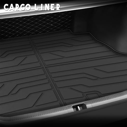 KARPAL Floor Mats Fit for Toyota Camry 2018-2024 FWD Only (Not Fit Hybrid or AWD), Custom Fit All Weather TPE Floor Liners, 1st & 2nd Row & Cargo Liner, Camry Accessories - style: 2018-2024 | For Toyota Camry | 1st & 2nd & Cargo