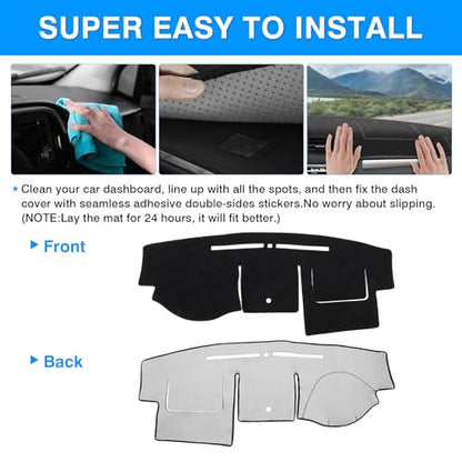 Autorder Dashboard Cover Mat for 2006-2009 Ford Fusion/Mercury Milan Accessories Dash Cover Upgrade Flannel Dash Mat Sunshade Glare UV Rays Protector - size: 2006-2009 Fusion