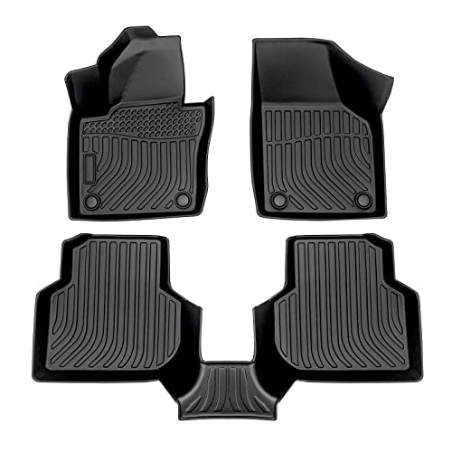 Cartist Floor Mats Custom Fit for Volkswagen VW Jetta 2012-2018 All Weather Floor Liner Front & 2nd Row Car Carpet Protection TPE Odorless - size: 1)Volkswagen VW Jetta【2012-2018】