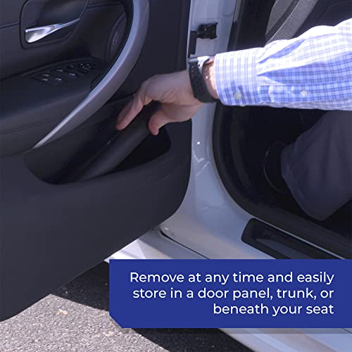 Dent Prevent Magnetic Car Door Protector Strips – Removable Guard to Prevent Dents, Dings & Scratches on Metal Vehicle Doors, 2-Strip Set, Matte Black - size: 2 Door