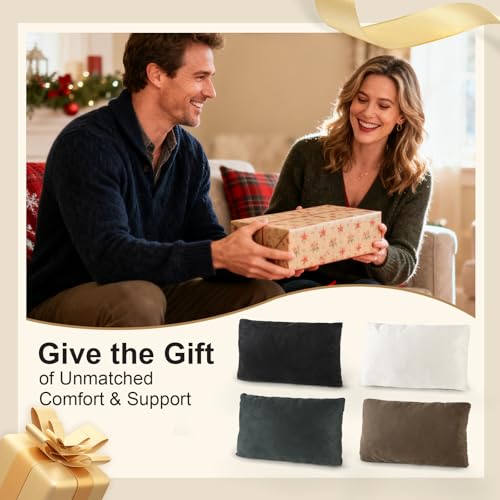 Dual-Layer Ultra-Suede Neck Support Pillow for Recliners, Sofas & Office Chairs - Breathable Mesh, Removable Cover, Orthopedic Cervical Support for Pain Relief (Beige)