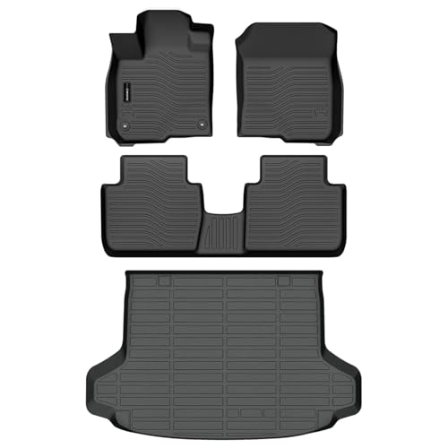 Auxko All Weather Floor Mats Cargo Liner Fit for Honda HR-V(Include Hybrid) 2023 2024 2025 2026 TPE Rubber Liners HRV Accessories All Season Guard Odorless Anti-Slip Floor Mats Cargo Liner - size: hrv|2023-2026|floor+cargo mats