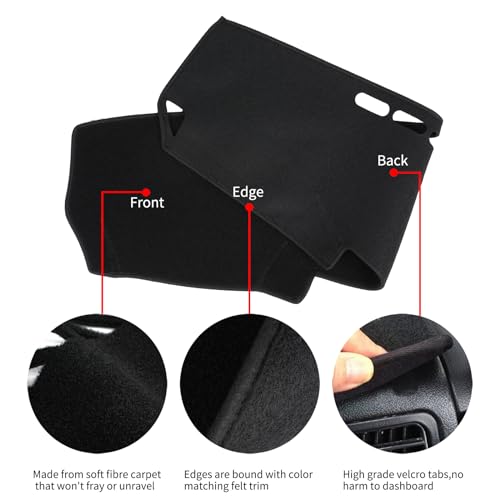 Dashboard Cover Dash Cover Mat Pad Custom Fit for Lexus IS250 IS350 2006 2007 2008 2009 2010 2011 2012 2013(Black) - color: 2006-2013 IS250 IS350 Black
