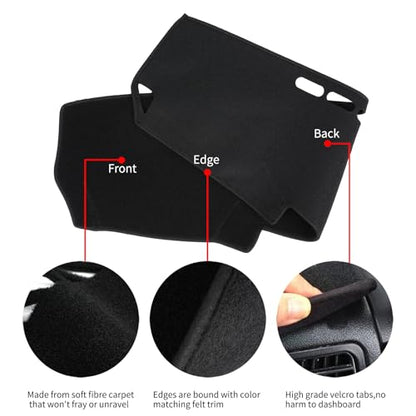 Dashboard Cover Dash Cover Mat Pad Custom Fit for Lexus IS250 IS350 2006 2007 2008 2009 2010 2011 2012 2013(Black) - color: 2006-2013 IS250 IS350 Black