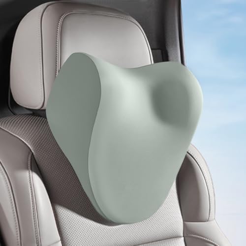 Car Neck Pillow for Driving, car headrest Pillow Head and Neck Rest Pillow for car headrest, Neck Support for car Driving or Traveling or Sleeping of Accessories with Memory Foam - color: Green