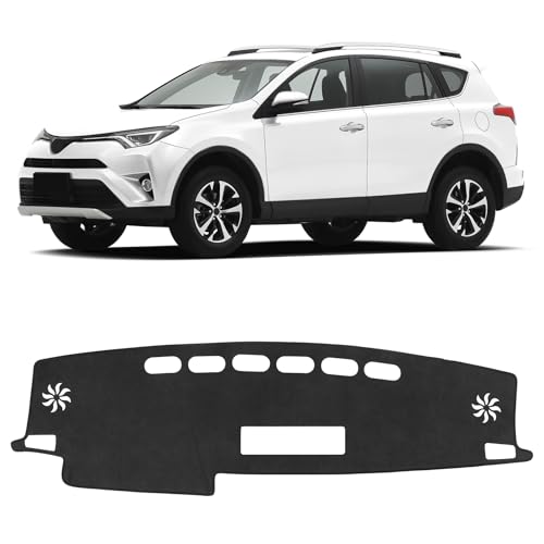 Dash Cover for Toyota 2018 2017 2016 2015 2014 2013 RAV4 Accessories Flannel Dashboard Cover Dash Mat Center Console Cover Sunshield Protector Pad - size: for Toyota 2013-2018 RAV4
