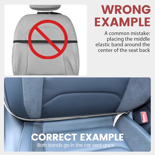 Viaviat Car Seat Protector Large Kick Mat 2 Pack Durable Water Resistant Auto Seat Back Covers with 2 Mesh Pockets Protection Against Dust Mud Scratches (Beige-A, 2-Pack) - color: Beige-A