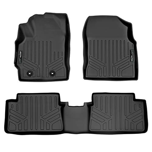 SMARTLINER Custom Fit Floor Mats 2 Row Liner Set for 2016-2016 Scion iM